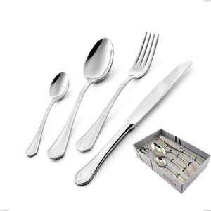 Confezione vetrina 16 pezzi Domus, inox 18.10 (AISI304), spessore 3.0 mm