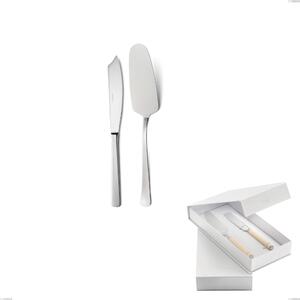 Confezione a libro 2 pezzi,paletta pi� coltello dolce da servizio doram, Acciaio inox Aisi 304 lucido, spessore 2.5 mm
