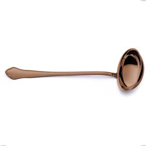 Mestolo Domus Chocolate, Acciaio 18/10, lunghezza 290 mm spessore 3 mm trattamento PVD chocolate