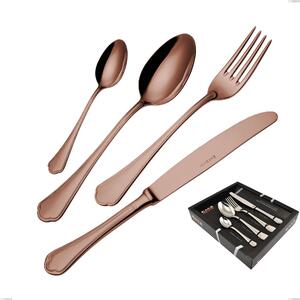Confezione vetrina 24 pezzi Domus Chocolate, Acciaio 18/10, spessore 3 mm