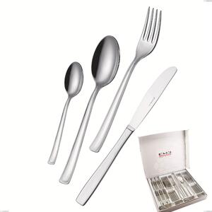 Cofanetto 24 pezzi coltello economico Duna, Acciaio inox (Aisi 304) lucido- posate