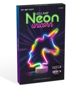 Decorazione da tavolo LED neon Unicorno LED/2W/3xAA USB
