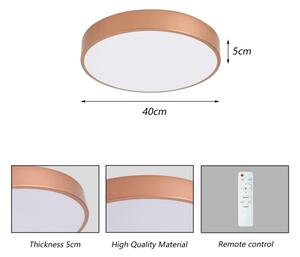 Brilagi - Plafoniera dimmerabile a LED POOL LED/48W/230V diam. 40 cm bronzo + telecomando