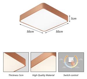 Brilagi - Plafoniera LED POOL LED/48W/230V 3000/4000/6000K 50x50 cm bronzo