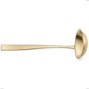 Mestolo Etoile PVD Sabbiato Champagne, Acciaio 18/10 sabbiato, spessore 4 mm, lunghezza 280 mm, pvd champagne