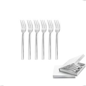 Confezione a libro 6 pezzi forchette dolce fashion, acciaio 18/10 aisi 304 inox lucido, spessore 3 mm mm