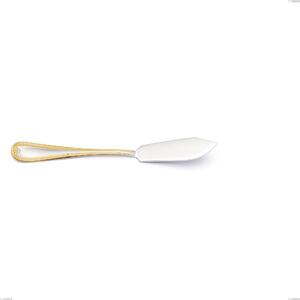Coltello pesce Firenze oro, acciaio 18-10, oro 24 carati , spessore 2.5 mm, lunghezza 192 mm