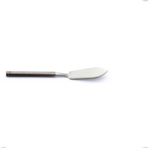 Coltello pesce Fuoco, Acciaio inox 18.10 (AISI304),lunghezza 197 mm, manico in tubolare d'acciaio sabbiato e brunito