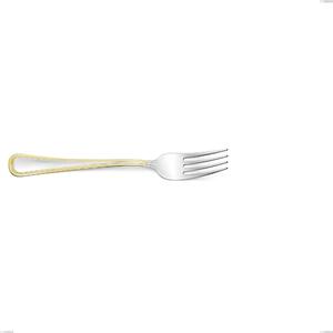 Forchetta frutta Galles oro, acciaio 18-10, oro 24 carati lucido, spessore 2 mm, lunghezza 177 mm