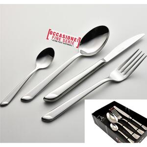 Confezione vetrina 24 pezzi coltello manico vuoto Goccia, acciaio 18/10 ( Aisi 304) , spessore 4 mm