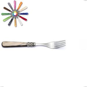 Forchetta tavola Ginevra, (acciaio 18.10 aisi304), manico in nylon, Lunghezza 209 mm