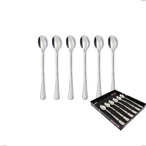 Confezione vetrina 6 pezzi cucchiaini bibita Impero, ACCIAIO INOX 18.10(AISI304), spessore 2.5 MM