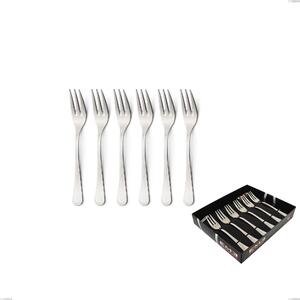 Confezione vetrina 6 pezzi forchettine dolce Impero, ACCIAIO INOX 18.10(AISI304), spessore 2.5 MM