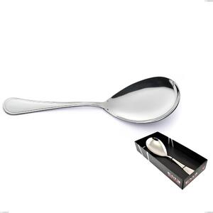 Confezione vetrina 1 pezzi pala riso Impero Argento 8 micron, Acciaio inox Aisi 304 Finitura Argentata, spessore argento 8 micron, spessore posata 3 mm