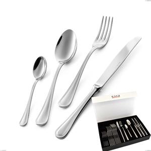 Set di posate 24 pezzi Impero in confezione panoramica a libro coltello economico, ACCIAIO INOX 18.10(AISI304), spessore 2.5 MM