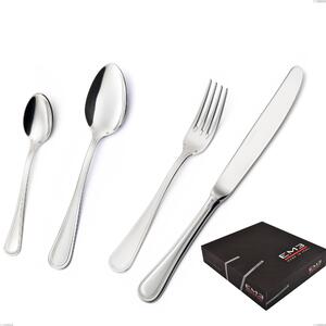 Confezione regalo 49 pezzi Impero Argento 8 micron, Acciaio inox Aisi 304 Finitura Argentata, spessore argento 8 micron, spessore posata 3 mm