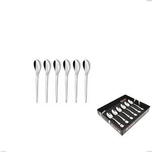 Confezione vetrina 6 pezzi moka Joli, Acciaio inox 18.10 (AISI304), spessore 4.00 mm finitura Lucida