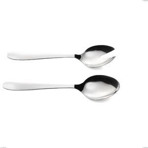 Coppia insalata katya, Acciaio inox Aisi 304 Posate Lucide, spessore 2 mm, lunghezza 230 mm