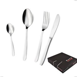 Confezione regalo 49 pezzi coltello economico katya, Acciaio inox Aisi 304 Posate Lucide, spessore 2 mm