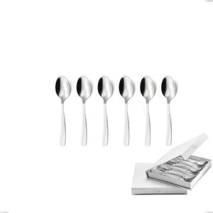 Confezione a libro 6 pezzi cucchiaini caff� katya, Acciaio inox Aisi 304 Posate Lucide, spessore 2 mm- posate
