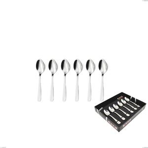 Confezione vetrina 6 pezzi moka katya, Acciaio inox Aisi 304 Posate Lucide, spessore 2 mm