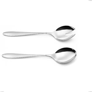 Coppia insalata Kappa, Acciaio inox 18.10 (AISI304), spessore 2.5 mm, lunghezza 243 mm inox lucido- posate