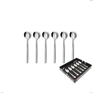 Confezione vetrina 6 pezzi moka kyoto, Acciaio inox (Aisi 304) inox lucido