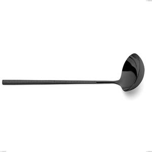 Mestolo Kyoto Origami Black, Acciaio inox (Aisi 304) trattamento pvd acciaio lucido, lunghezza 280 mm