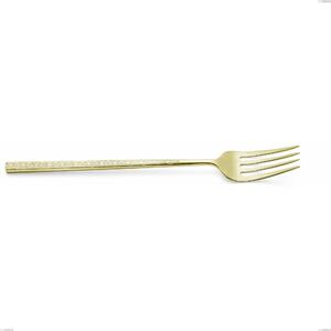 Forchetta da servizio Kyoto Origami Tin Gold, Acciaio inox (Aisi 304) trattamento pvd acciaio lucido, lunghezza 247 mm