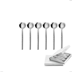 Confezione a libro 6 pezzi cucchiaini caff� Kyoto Origami, Acciaio inox (Aisi 304) inox lucido