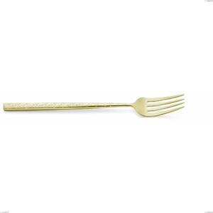 Forchetta tavola Kyoto Origami Tin Gold, Acciaio inox (Aisi 304) trattamento pvd acciaio lucido, lunghezza 218 mm