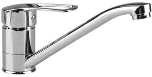 Miscelatore monocomando per lavello da cucina, girevole a 360°, finitura cromata