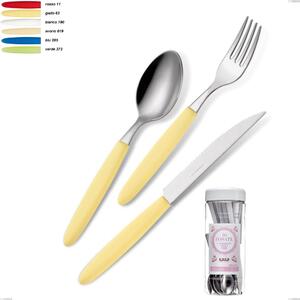 Confezione barattolo francese 16 pezzi posate Light, acciaio 18.c