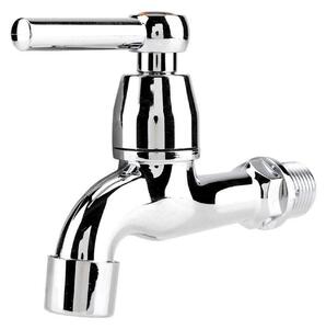 Rubinetto per lavabo, nero, con un solo getto e maniglia
