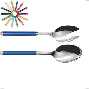Coppia Insalata LINEA in acciaio 18.10 AISI430 manico in ABS doppia 233 mm ghiera lavabili in lavastoviglie