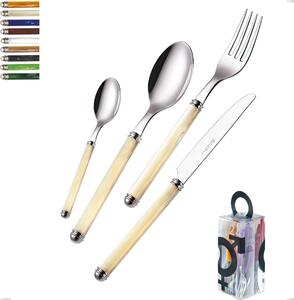 Confezione You&Me 24 pezzi posate Linea Perlato, Acciaio inox 18/10 (AISI304)
