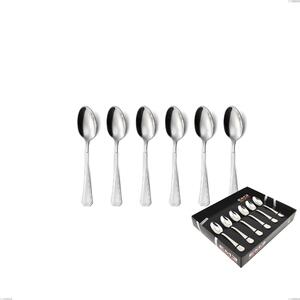Confezione vetrina 6 pezzi moka loira, Acciaio inox Aisi 304 lucido, spessore 2 mm, design Classico