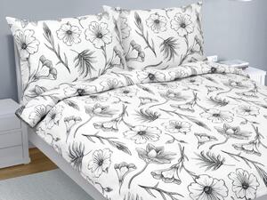 Set di lenzuola in crêpe - 1 set 240x220, 70x90 - bianco, grigio