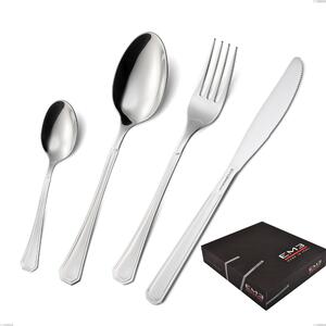 Confezione regalo 49 pezzi coltello economico loira, Acciaio inox Aisi 304 lucido, spessore 2 mm, design Classico