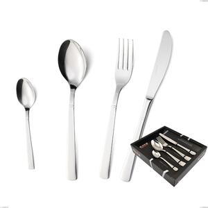 Servizio Posate 24 Pezzi LUX in acciaio inox 18/10 lucidatura a specchio 2,5 mm di spessore in confezione vetrina