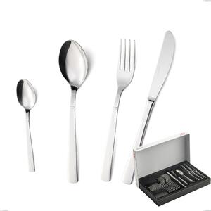 Confezione Panoramica 30 pezzi lux, Acciaio inox Aisi 304 Posate Lucide, spessore 2.5 mm