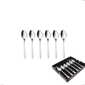 Confezione vetrina 6 pezzi caff� lux, Acciaio inox Aisi 304 Posate Lucide, spessore 2.5 mm