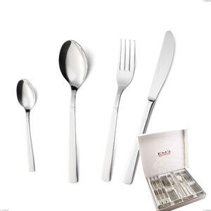 Cofanetto 24 pezzi lux, Acciaio inox Aisi 304 Posate Lucide, spessore 2.5 mm