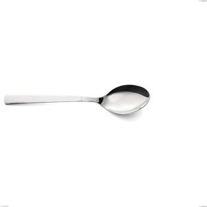 Cucchiaio tavola linea LUX in Acciaio 18/10 (AISI 304) lunghezza 195 mm, spessore 2,5 mm, finitura inox lucido lavabili in lavastoviglie