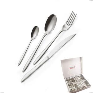 Cofanetto 24 pezzi coltello economico live, Acciaio inox (Aisi 304) lucido