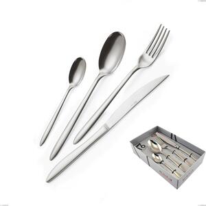 Confezione vetrina 16 pezzi coltello economico live, Acciaio inox (Aisi 304) lucido- posate