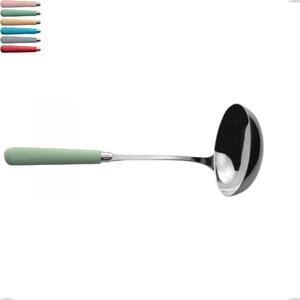Mestolo macarons, Acciaio inox 18.10 lunghezza 278 mm manici in acrilico inox lucido