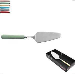 Confezione vetrina 1 pezzo pala torta macarons, Acciaio inox 18.10 manici in acrilico inox lucido