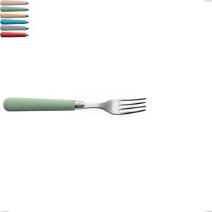 Forchetta tavola macarons, Acciaio inox 18.10 lunghezza 204 mm manici in acrilico inox lucido
