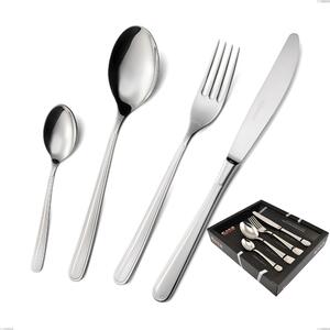 Servizio Posate MEDEA 24 pezzi acciaio inox 18.10 (AISI304) Lucido spessore 3.0 mm in Confezione vetrina